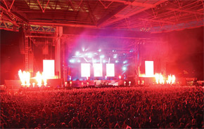 Metallica live on tour